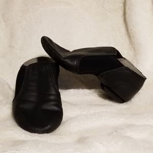 Girls size 12 black jazz shoes worn once